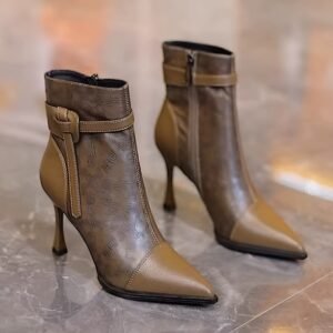 Autumn Elegance Starts with Your Steps: Pointed Ankle Boot