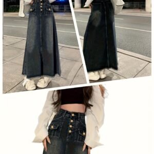 تنورة الدنيم الميدي: أناقة عصرية وراحة لا تضاهى!