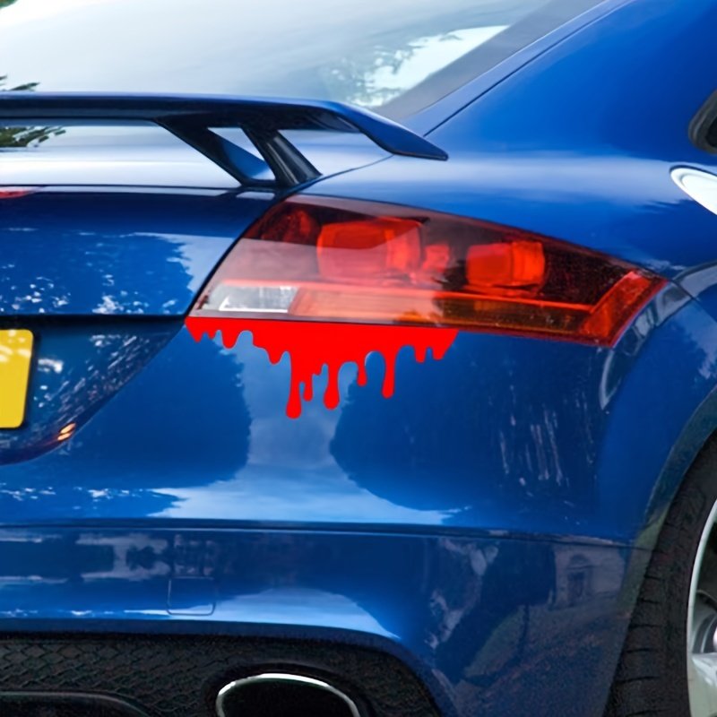 Crimson Blood Radiance: Your Car's Bold Decal! - Image 3