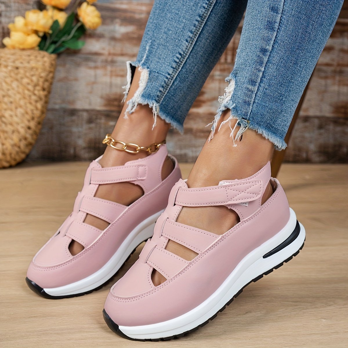 صندل المنصة الويدج: أناقة بلا حدود، راحة لا تُضاهى! - الصورة 6