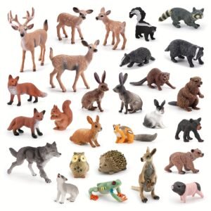 مجموعة حيوانات الغابة الساحرة: عالم من الواقعية والمرح!