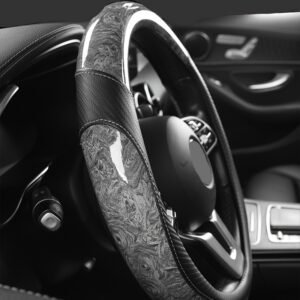 אלגנטיות ושליטה: כיסוי הגה ספורטיבי מסיבי פחמן קריסטלי