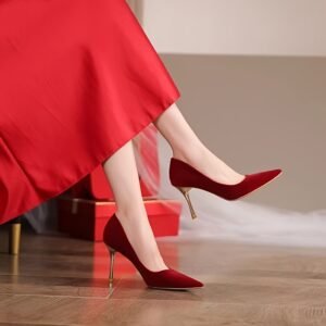 Royal Allure: Dazzling Pointed Stiletto Heels