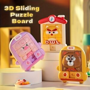 لغز الحيوانات ثلاثي الأبعاد المنزلق: تحدي العقل والإبداع!