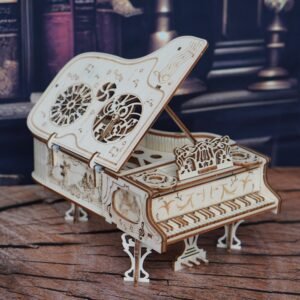 מנגינת אלגנטיות בידיים שלך: פסנתר עץ תלת מימדי להרכבה!