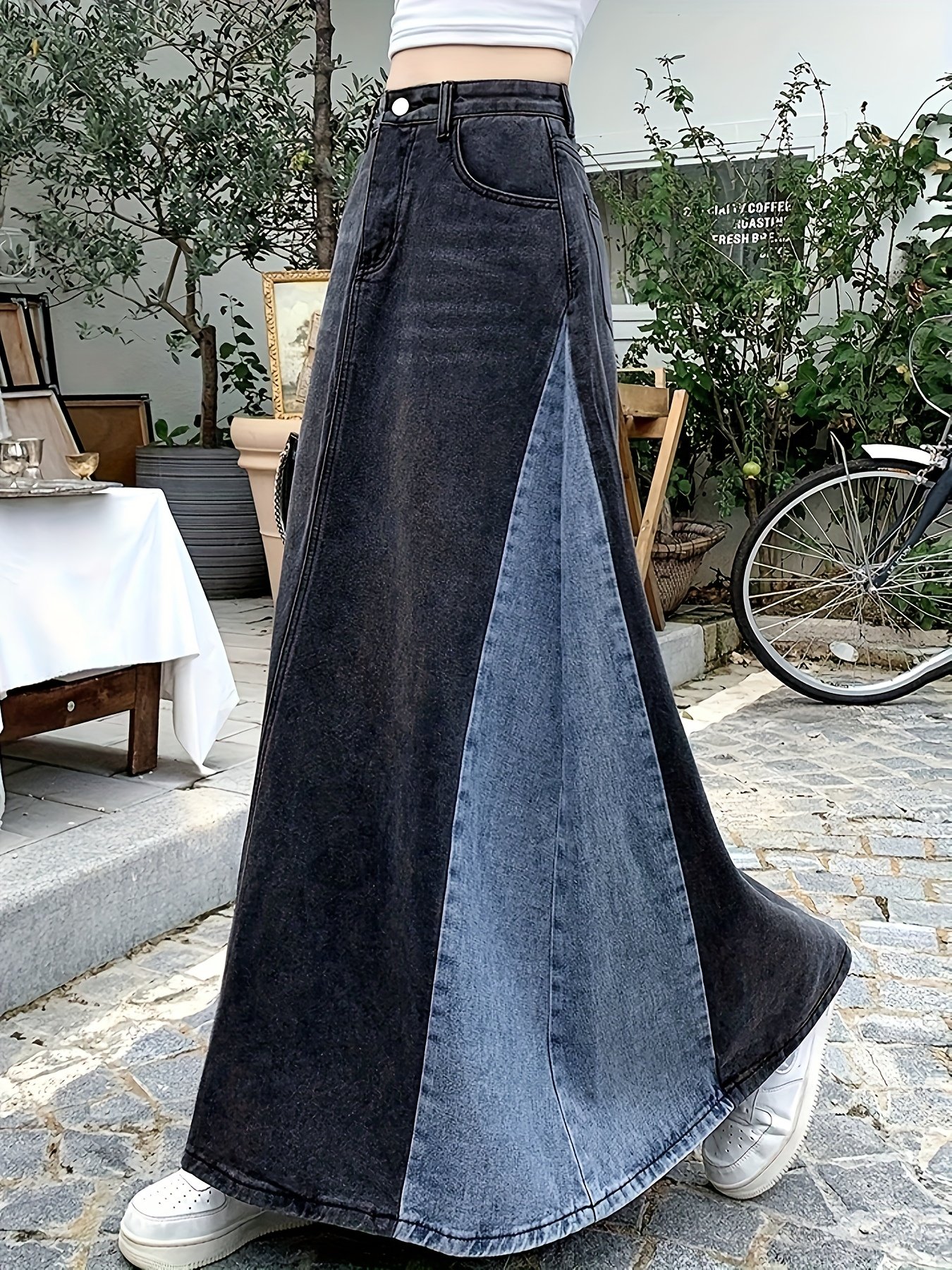 חצאית ג'ינס ארוכה: סטייל בלתי ניתן לעמוד בפניו ונוחות לאורך זמן! – תמונה 5