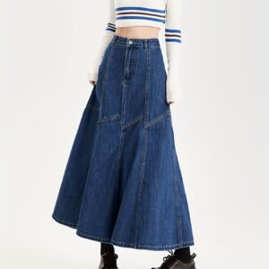 تنورة الدنيم الأنيقة: راحة وجاذبية لكل يوم!