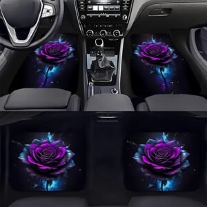 Car Floor Mats: Rose Elegance with a Bold Touch for All Seasons!