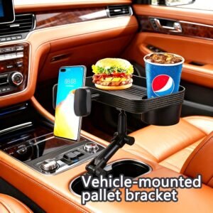 בן הלוויה המושלם לדרך: מחזיק הכוסות והמגש הרב-תכליתי 360° לרכב