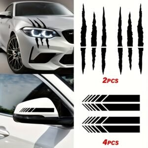 Unleash Your Edge: Reflective Sport Claw Car Decals!