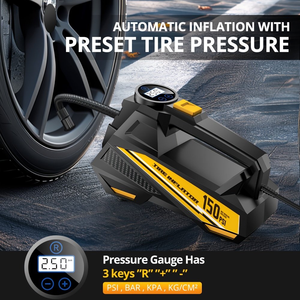 מנפח צמיגים דיגיטלי CaRSun: השותף האמין שלך בכל דרך! – תמונה 8