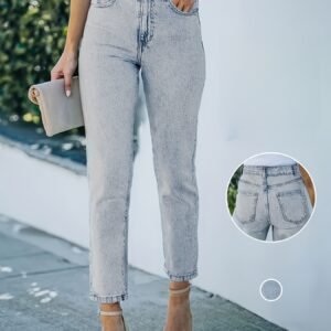 جينز الخصر العالي: راحة وأناقة في قصة واحدة!