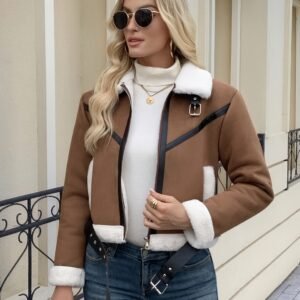 אלגנטיות חורפית חמה: מעיל שרלינג קצר חדש