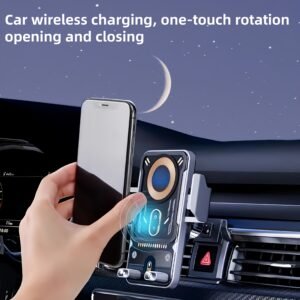 בן הלוויה המושלם לרכב שלך: מטען אלחוטי חכם ומחזיק רב-תכליתי!