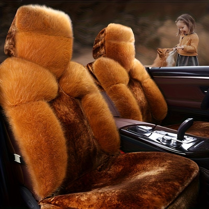 Luxury Warmth for Your Car Seat: Premium Velvet Winter Cover
