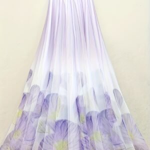 חצאית לבנדר מדורגת: אלגנטיות פרחונית שתרומם אותך!