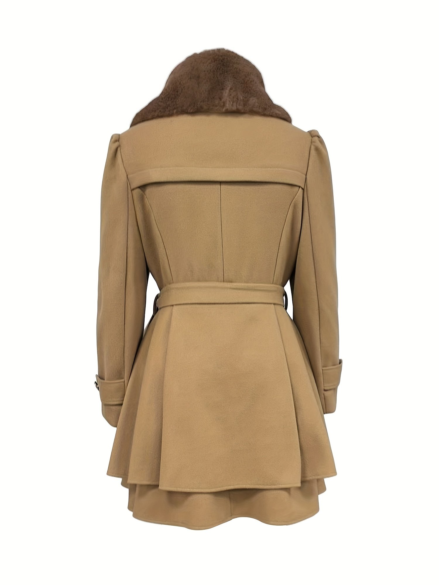 معطف الأناقة الفاخرة: قصة خصر ساحرة وتصميم كلاسيكي - الصورة 2