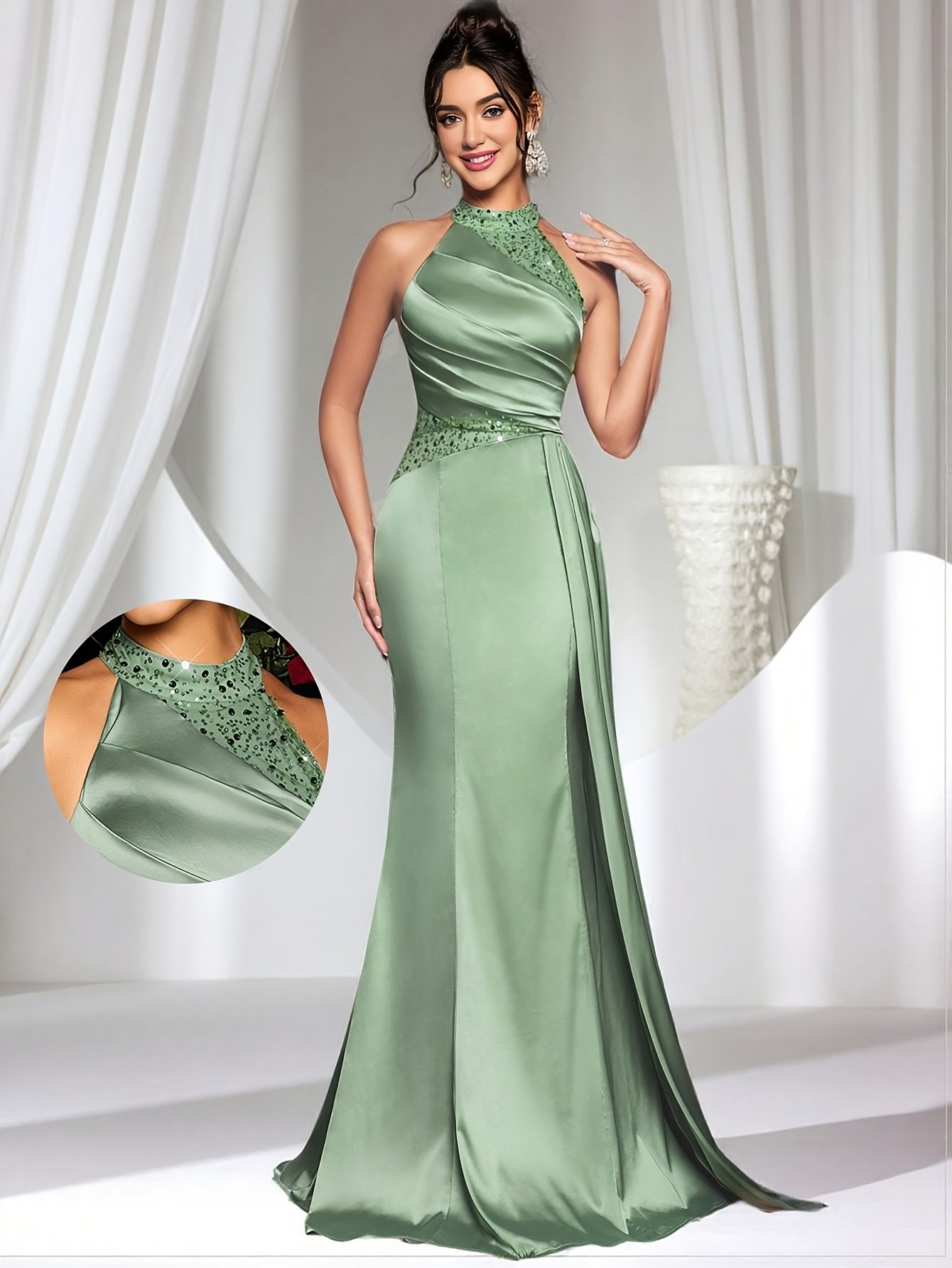 تألقي ببريق يخطف الأنفاس: فستان السهرة الفاخر لمناسباتكِ الخاصة! - الصورة 6