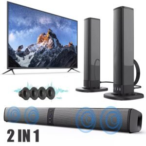 Unleashed Immersive Sound: 5.2 Wireless Soundbar & Subwoofer System