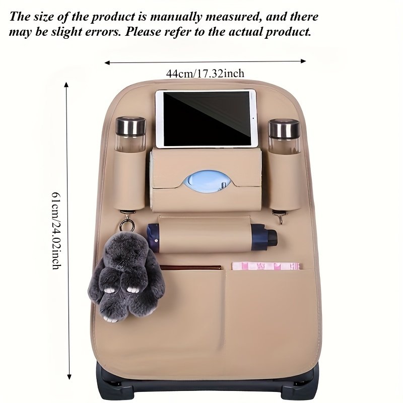 ארגן את נסיעתך בנגיעת יוקרה: ארגונית למושב האחורי מעור (2 יחידות) – תמונה 4