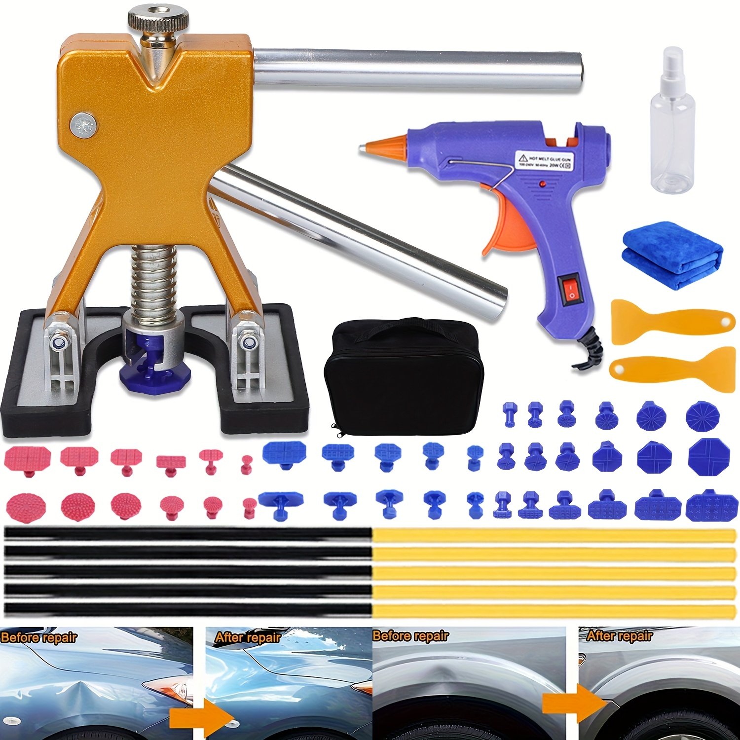 Say Goodbye to Dents: The Complete BESPER Professional Car Body Repair Kit!