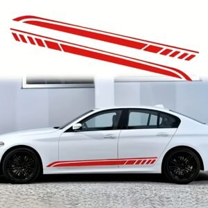 Sleek Sporty Touch: Bold Stripe Decals for Unrivaled Style!