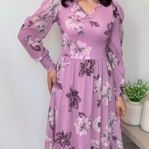 أناقة الزهور: فستان الميدي الساحر لكل الفصول