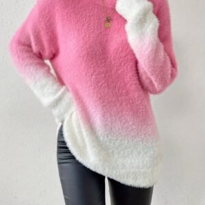 تألق دافئ: سترة الأومبري الفضفاضة الأنيقة لمواسم البرد