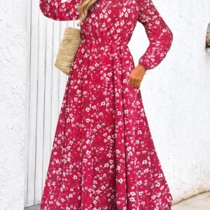 فستان الزهور الماكسي: أناقة متجددة لكل إطلالة!