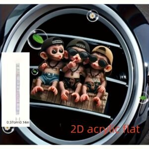 Your Smiling Road Companion: Monkey Design Car Air Freshener!
