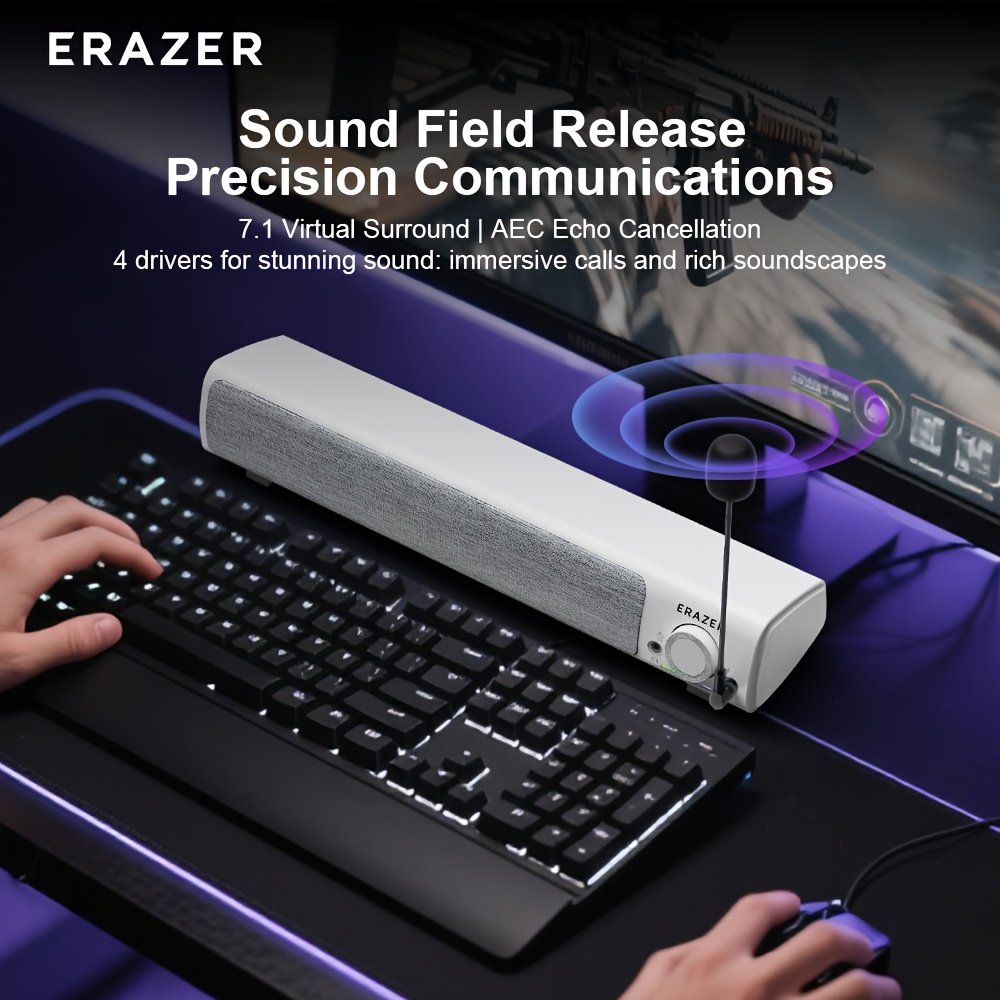 Erazer: قوة الصوت والأناقة المترفة لمكتبك