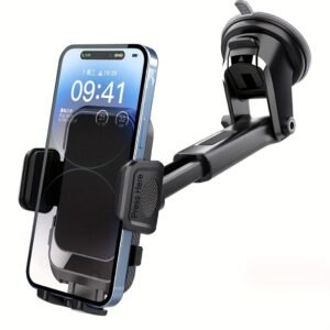 Absolute Control, Perfect View: 2-in-1 Car Dashboard Smartphone Holder!
