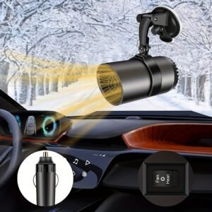 Instant Warmth & Clear Visibility: 2-in-1 Car Heater & Defroster!