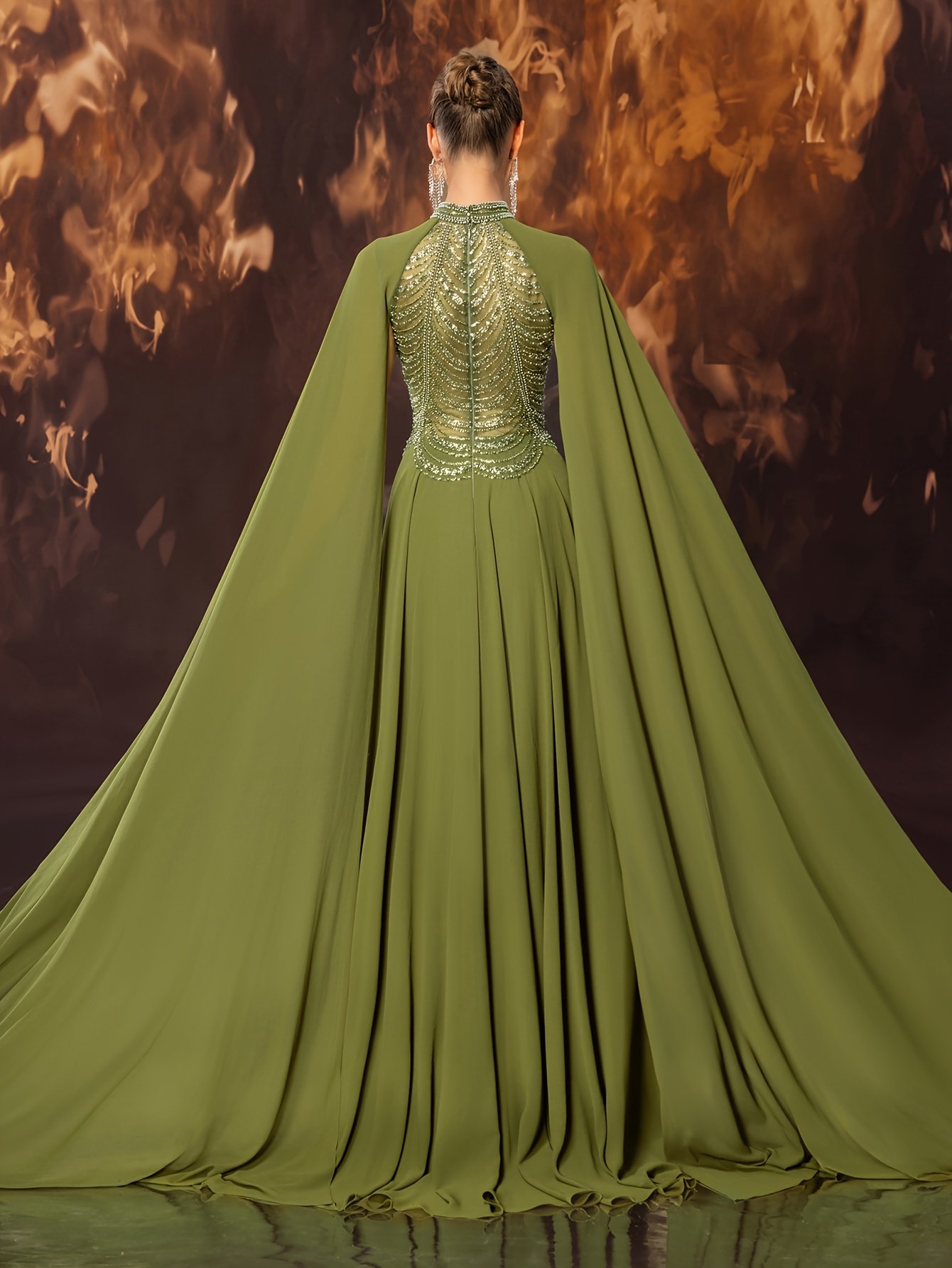 זוהרי בקסם האלגנטיות: שמלת ערב שיפון יוקרתית – תמונה 2