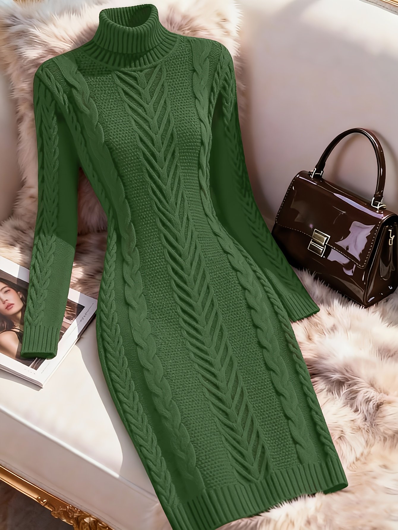 Warm Elegance Dress: A Modern Classic for Winter - Image 2