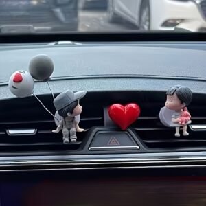 Add a Touch of Magic & Charm to Your Car: Cute Cartoon Duo Air Vent Clips!
