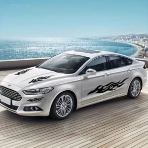 Unleash Your Car's Spirit: Stylish Flame Decals!