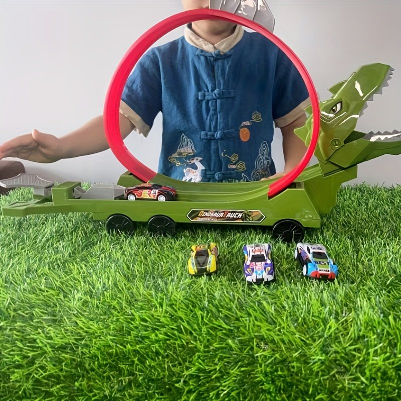 הרפתקת הדינוזאור הפראי ומסלול המרוצים המטורף!