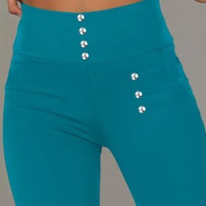 ليقنز الخرز الفاخر بالخصر العالي: أناقة وراحة لا مثيل لهما