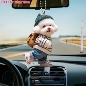 أناقة مرحة: مجموعة تعليقات أكريليك 2D (4 قطع)