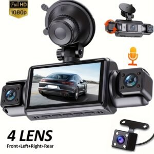 Your Car's Ultimate Protection System: 4-Channel Dash Cam with Revolutionary Night Vision!
