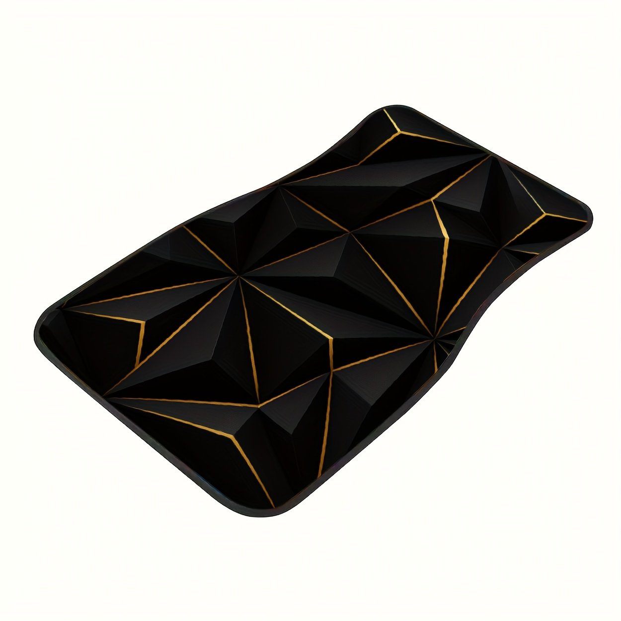 אלגנטיות עכשווית והגנה עילאית: שטיחי רצפה לרכב בעיצוב גאומטרי שחור! – תמונה 8