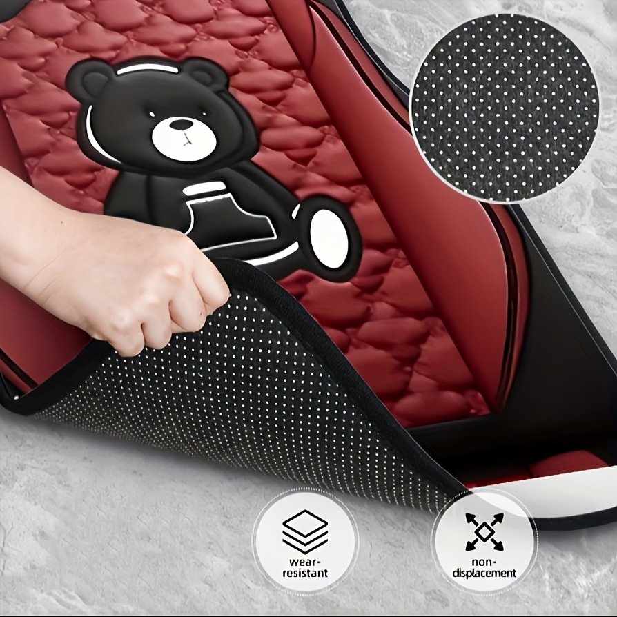 Drive with a Smile! Luxury Panda Car Floor Mat Set - Image 6