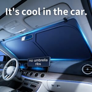 Silver Titanium Shield: Say Goodbye to Scorching Summer Car Heat!