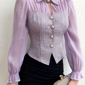 بلوزة الأناقة المطلقة: إشراقة متجددة في كل فصل!