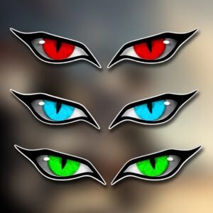Unleash Your Inner Rebel: Monster Eye Decals for Cars & Bikes!