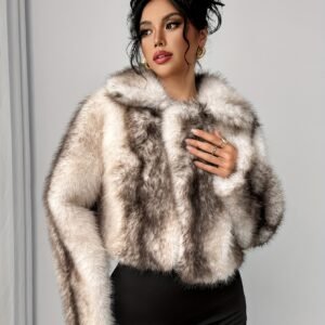تألقي بدفء وأناقة: معطف الفرو الصناعي الفاخر لشتاء لا يُنسى!