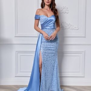 Enchanting Satin Dress: Boundless Elegance and a Design That Speaks for Itself