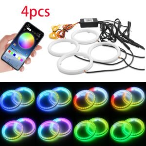 أضواء عيون الملاك RGB: أطلق العنان لأناقة سيارتك وتحكم بها بلمسة!