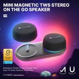Immersive Sound and Limitless Freedom: Dual Wireless Speaker with Smart Charging Base!